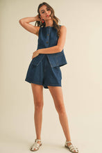 Load image into Gallery viewer, Indigo Denim Split Hem Vest