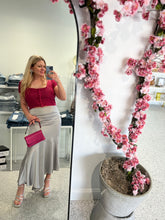 Load image into Gallery viewer, Magenta Knit Button Top