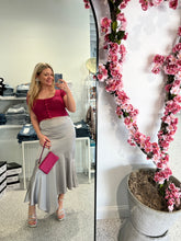 Load image into Gallery viewer, Magenta Knit Button Top