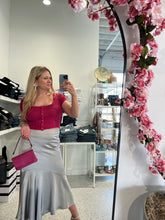 Load image into Gallery viewer, Magenta Knit Button Top