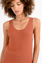 Load image into Gallery viewer, Boho Caramel Crochet Top