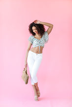 Load image into Gallery viewer, Charline Gold Lurex Crop Top