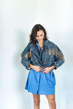 Load image into Gallery viewer, Golden Fringe Denim Jacket