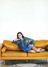 Load image into Gallery viewer, Golden Fringe Denim Jacket
