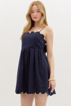 Load image into Gallery viewer, Brooke Scalloped Back Bow Dress