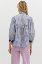 Load image into Gallery viewer, Elisa Lavender Floral Top
