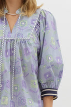 Load image into Gallery viewer, Elisa Lavender Floral Top