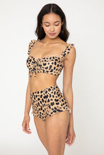Load image into Gallery viewer, Leopard Ruffle Highwaist Bikini
