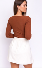 Load image into Gallery viewer, Brown Sweetheart Bodysuit