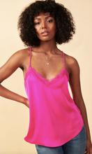 Load image into Gallery viewer, Bright Pink Lace Cami Top