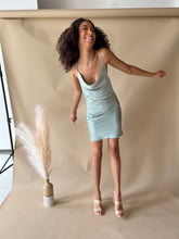 Load image into Gallery viewer, Capri Sea Glass Slip Dress