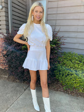 Load image into Gallery viewer, White Jewel & Pearl Skirt