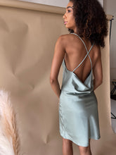 Load image into Gallery viewer, Capri Sea Glass Slip Dress