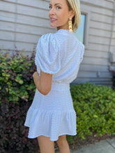 Load image into Gallery viewer, White Jewel & Pearl Skirt