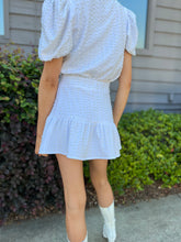 Load image into Gallery viewer, White Jewel & Pearl Skirt