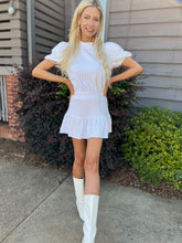 Load image into Gallery viewer, White Jewel & Pearl Skirt