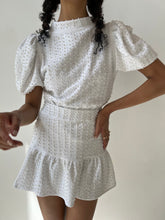 Load image into Gallery viewer, White Jewel & Pearl Skirt
