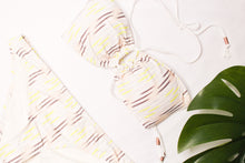 Load image into Gallery viewer, Boho Stripe Ivory Bikini Bottom
