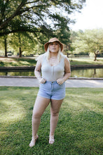 Load image into Gallery viewer, Gray Ribbed Sleeveless Bodysuit