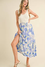 Load image into Gallery viewer, Sunny Floral Mixed Media Midi Dress