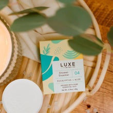 Load image into Gallery viewer, Luxe Eucalyptus + Aloe Shower Steamer Fizzy Bomb