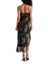 Load image into Gallery viewer, Aida Black Floral Dress