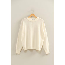 Load image into Gallery viewer, Taupe Seam Crew Neck Sweater
