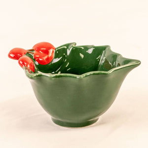 Holly Leaf Tidbit Bowl