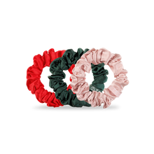 Load image into Gallery viewer, Silk Teleties Hair Scrunchie Poinsettia