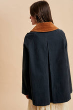 Load image into Gallery viewer, Taupe Corduroy Brown Collar Barn Jacket