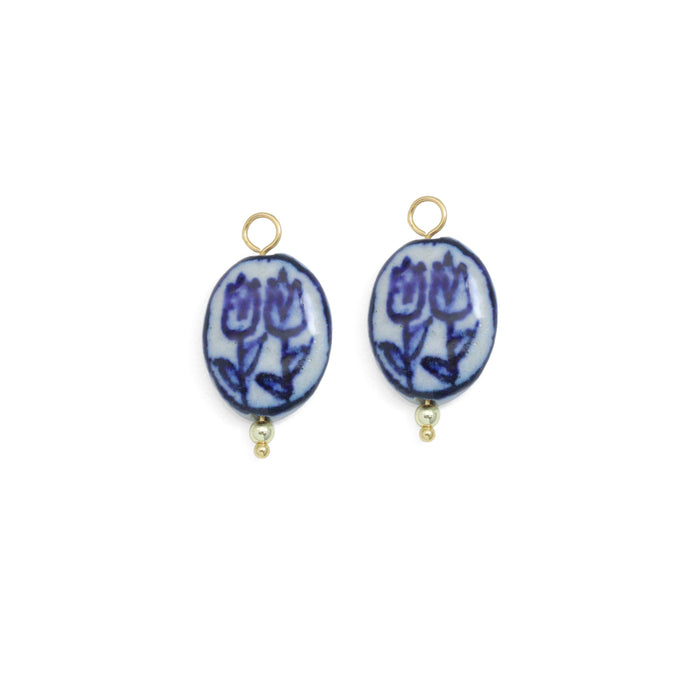 Ceramic Tulip flower charm
