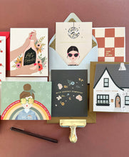 Load image into Gallery viewer, Home Sweet Home die-cut folded Greeting Card