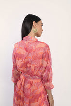 Load image into Gallery viewer, Savannah Leopard Pink Orange Dress