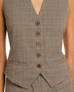 Barrett Plaid Vest Top