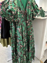 Load image into Gallery viewer, Forest Floral Green Midi Dress