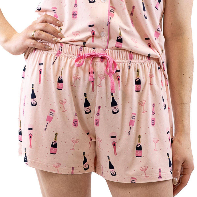 Champagne Bubbles Sleep Shorts