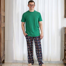 Load image into Gallery viewer, Navy Nutcracker March Sleep Pants Unisex