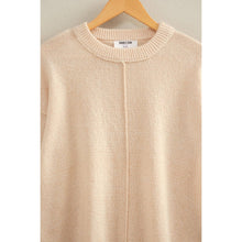 Load image into Gallery viewer, Taupe Seam Crew Neck Sweater