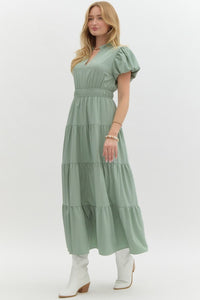 Classic Sage Maxi Dres