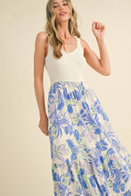 Load image into Gallery viewer, Sunny Floral Mixed Media Midi Dress