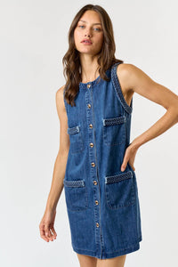 Stevie Braided Denim Dress