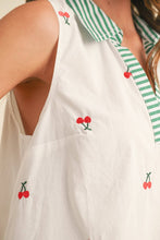 Load image into Gallery viewer, Lemon Embroidered Collar Top