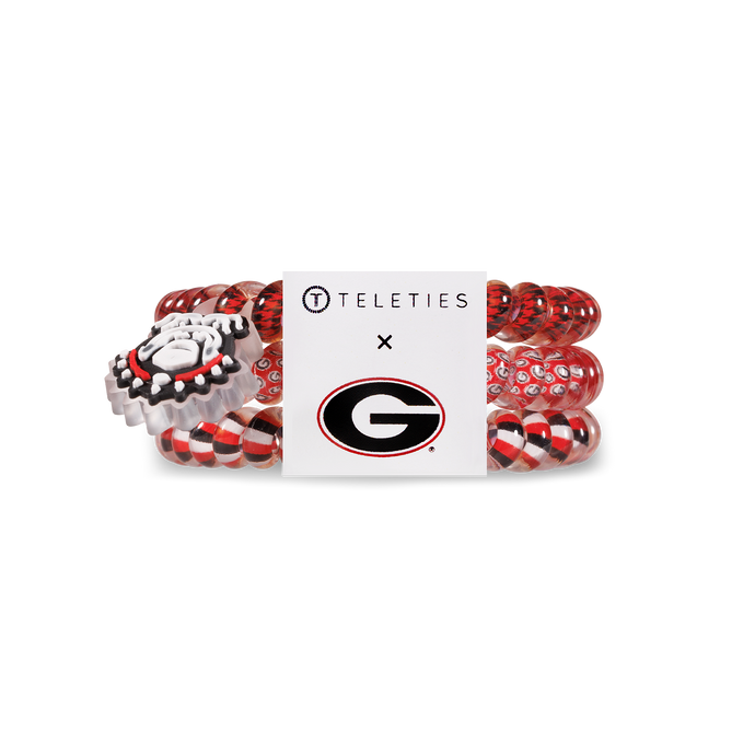 University of Georgia - Small Hair Coils, Hair Ties, 3-pack