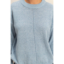 Load image into Gallery viewer, Taupe Seam Crew Neck Sweater