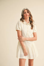 Load image into Gallery viewer, Polo Navy Mixed Media Romper