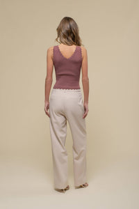 Brown Scallop Tank