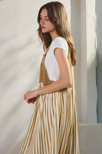 Daydreamer Striped Overall Dress