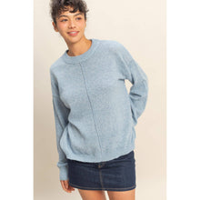 Load image into Gallery viewer, Taupe Seam Crew Neck Sweater