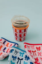 Load image into Gallery viewer, Coffee Coozies Blue Bows Large