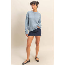 Load image into Gallery viewer, Taupe Seam Crew Neck Sweater